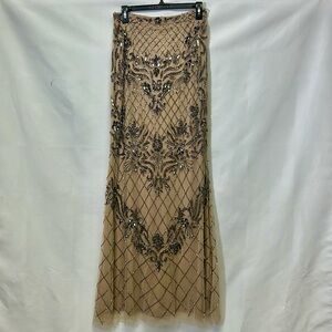 Adrianna papell beaded long skirt